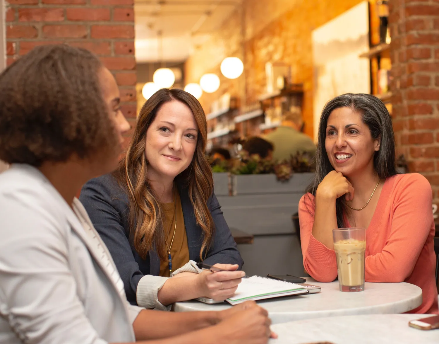 a few women having a conversation