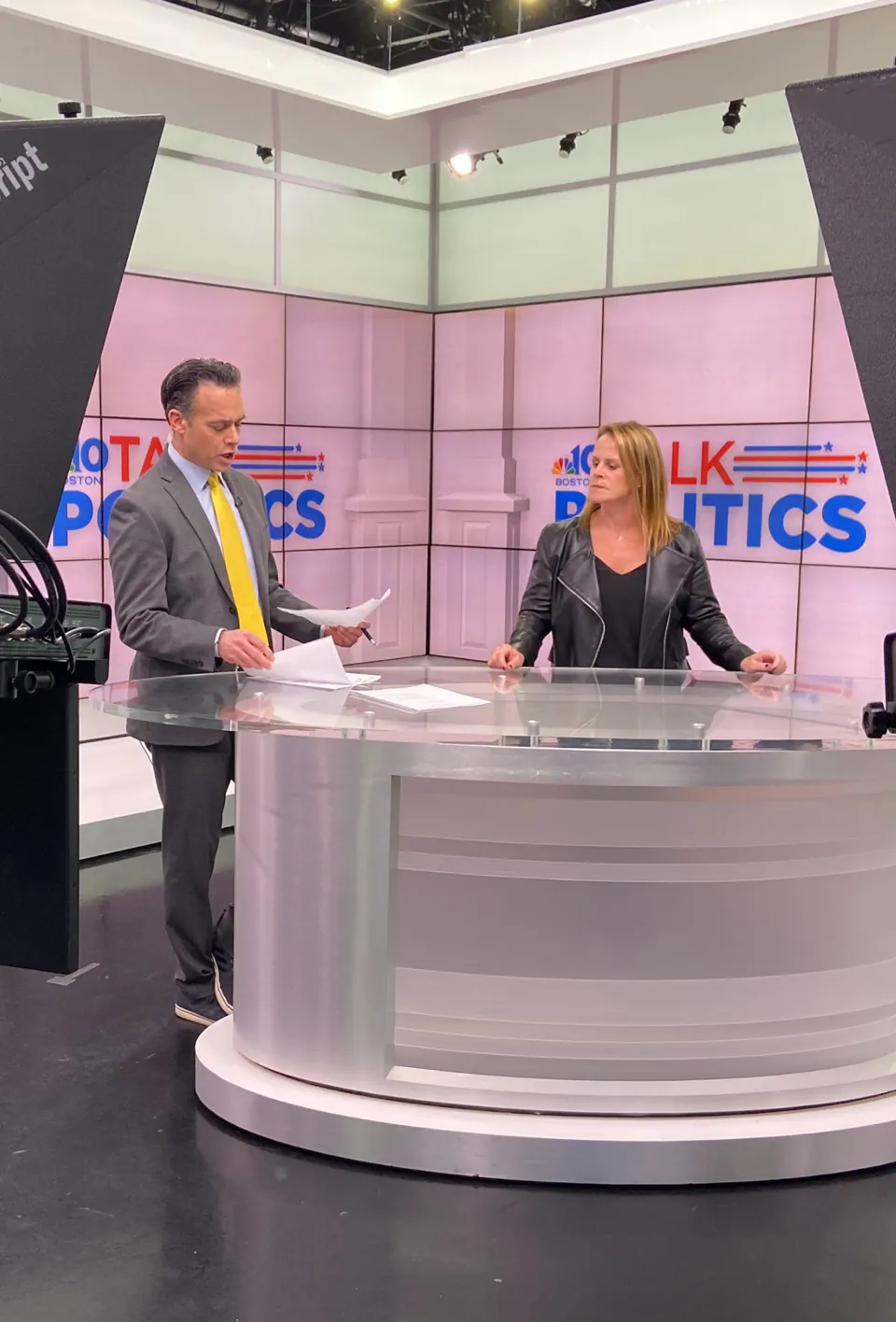 Jennifer Nassour on an episode of Talk Politics